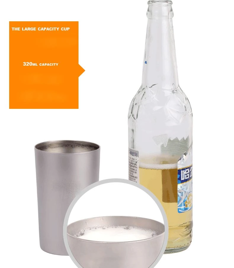 titanium beer cup